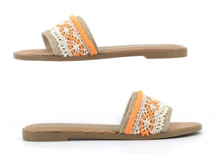 Sandalia CHANNEL naranja